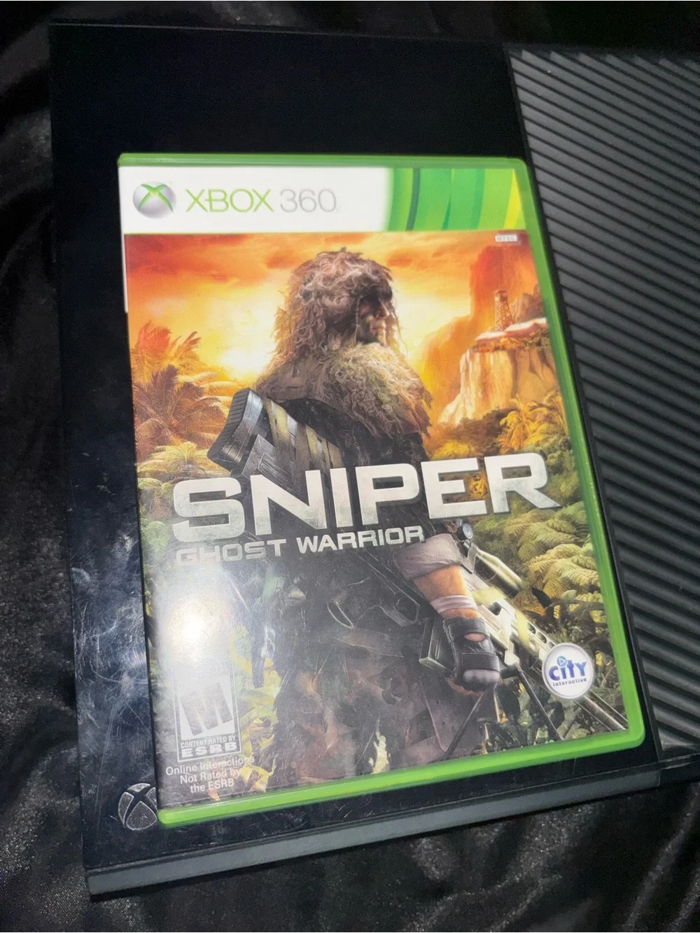 Xbox One Black Console with Sniper Ghost Warrior (Black)